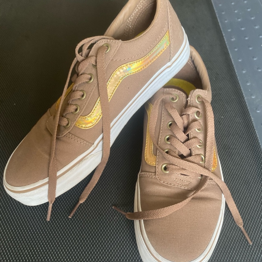 Vans Ortholite Brown w/ Holographic Gold